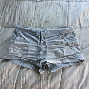 Gray cargo shorts